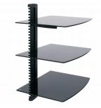 ECONOMY HEIGHT ADJUSTABLE WALL MOUNTED GLASS SHELF